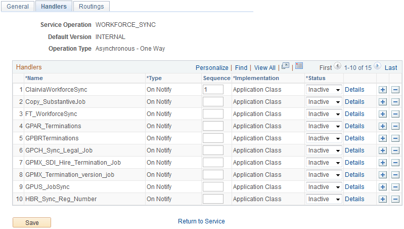 Service Operations - Handlers page (WORKFORCE_SYNC) Service Operations - Handlers page (WORKFORCE_SYNC)