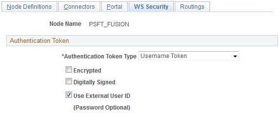 WS Security page WS Security page