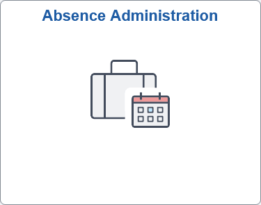 Absence Administration Tile Absence Administration Tile