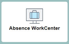 Absence WorkCenter Tile Absence WorkCenter Tile