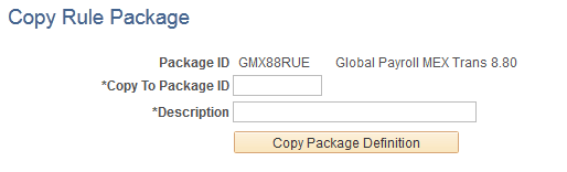 Copy Rule Package Copy Rule Package