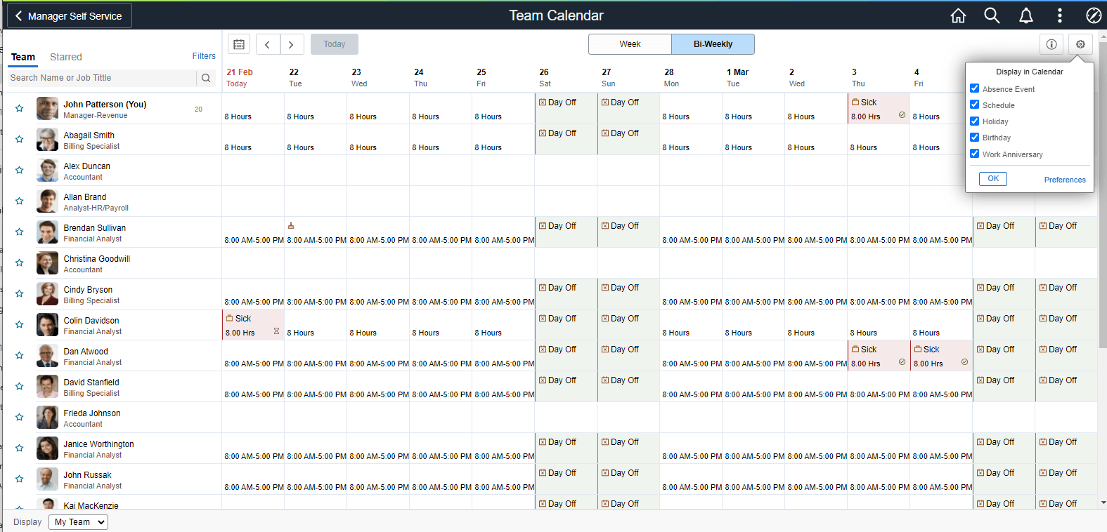 Preferences_Display in Calendar Preferences_Display in Calendar