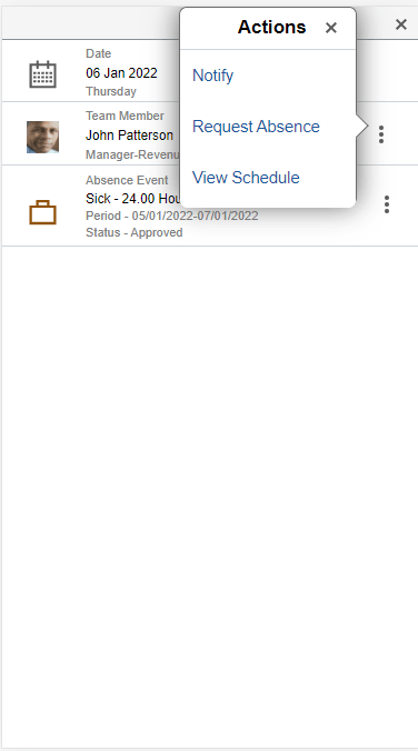 Related Actions in smatphone Related Actions in smatphone