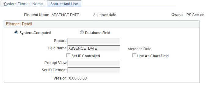 Source And Use Page