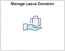 Manage Leave Donation Tile Manage Leave Donation Tile
