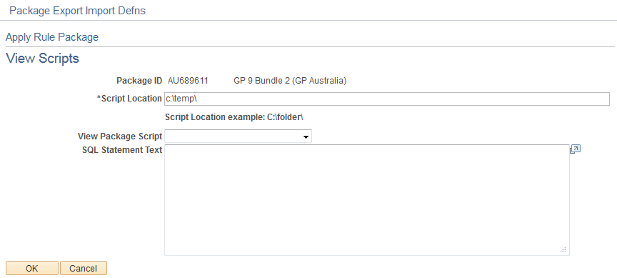 View Scripts page View Scripts page
