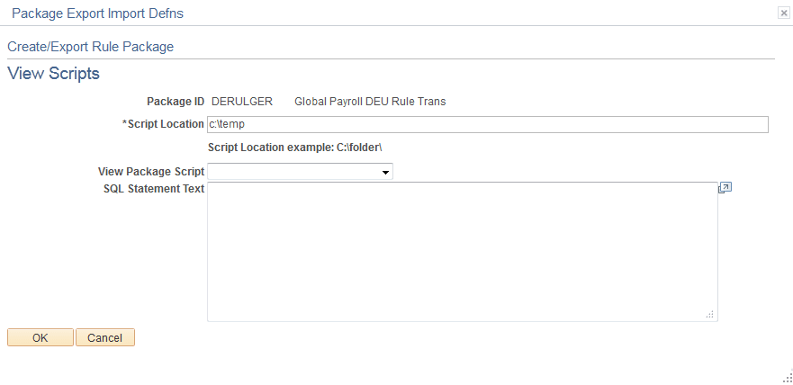 View Scripts page View Scripts page