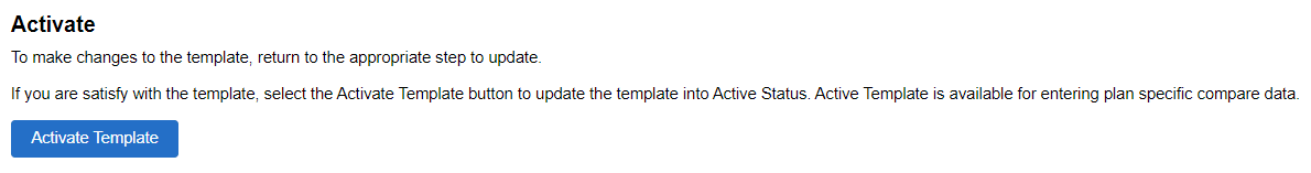 Comparison Template Activity Guide – Activate step