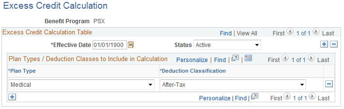 Excess Credit Calculation Excess Credit Calculation