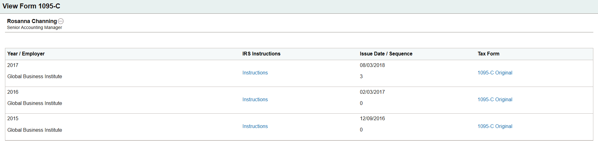 View Form 1095-C Page