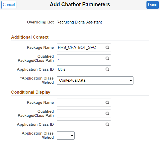 Add Chatbot Parameters – Recruiting Digital Assistant Add Chatbot Parameters – Recruiting Digital Assistant