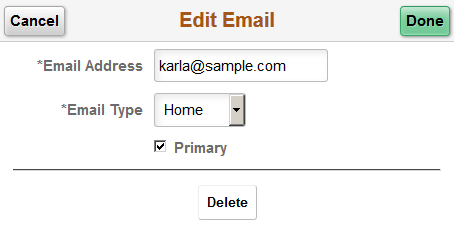 Add/Edit Email page (fluid)