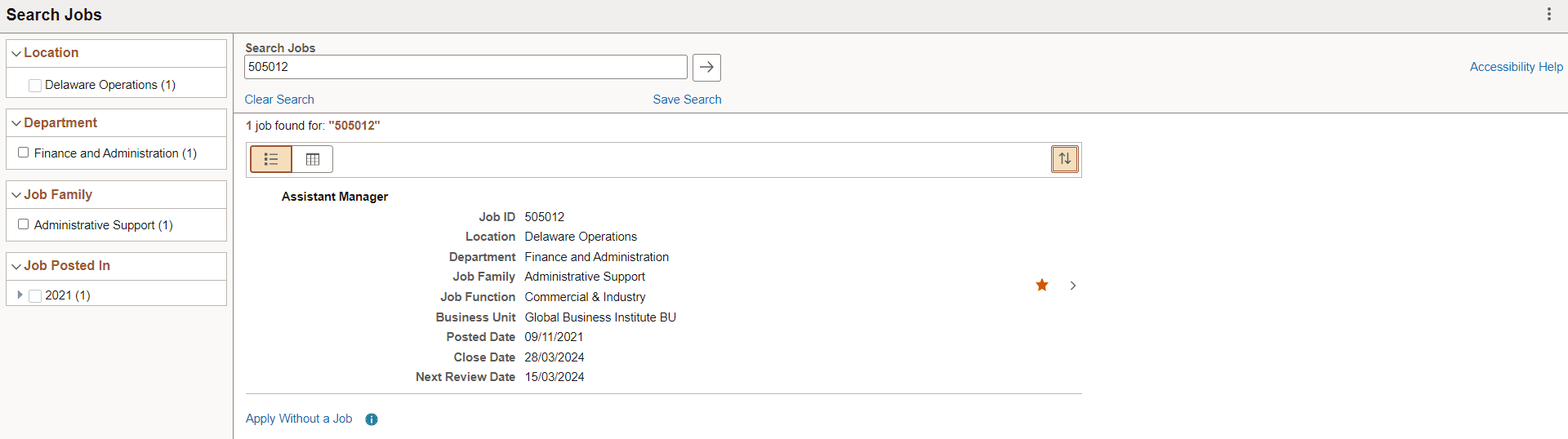 Search Jobs_With Optional Fields