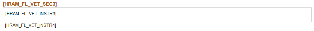 Text Catalog IDs for the What Categories of Veterans Are “Protected” by VEVRAA? group box and custom text (fluid)