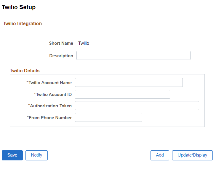 Twilio Setup