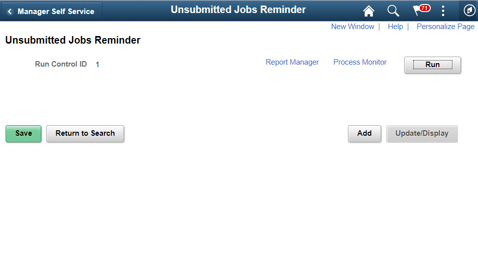Unsubmitted Jobs Reminder Unsubmitted Jobs Reminder