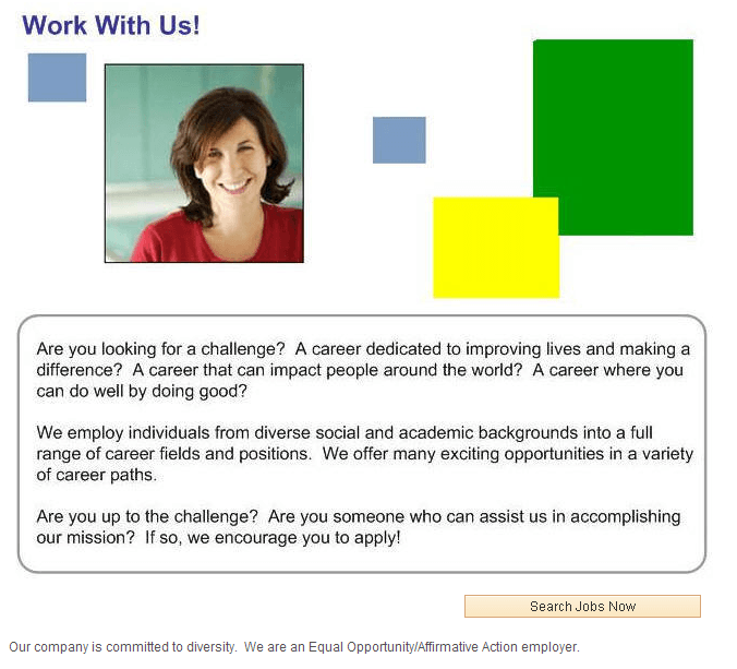 Welcome page Welcome page