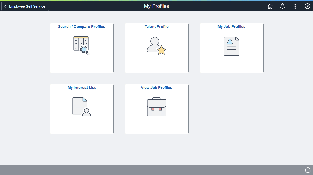 My Profiles Dashboard
