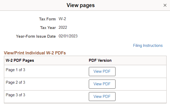 View pages
