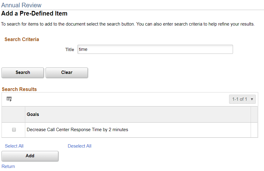 Add a Pre-Defined <section item> page
