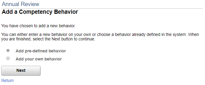 Add a <section item> Behavior page