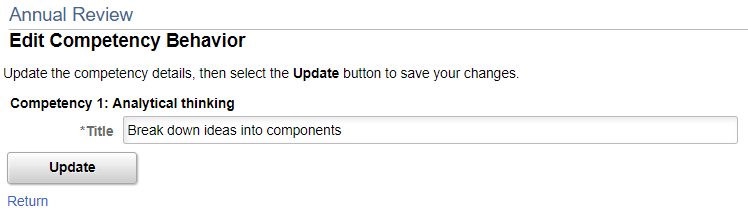 Edit <section item> Behavior page