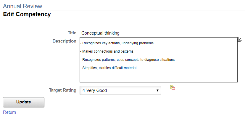 Edit <section item> page