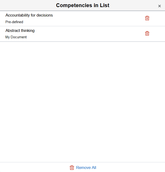 <Section Name> in List page