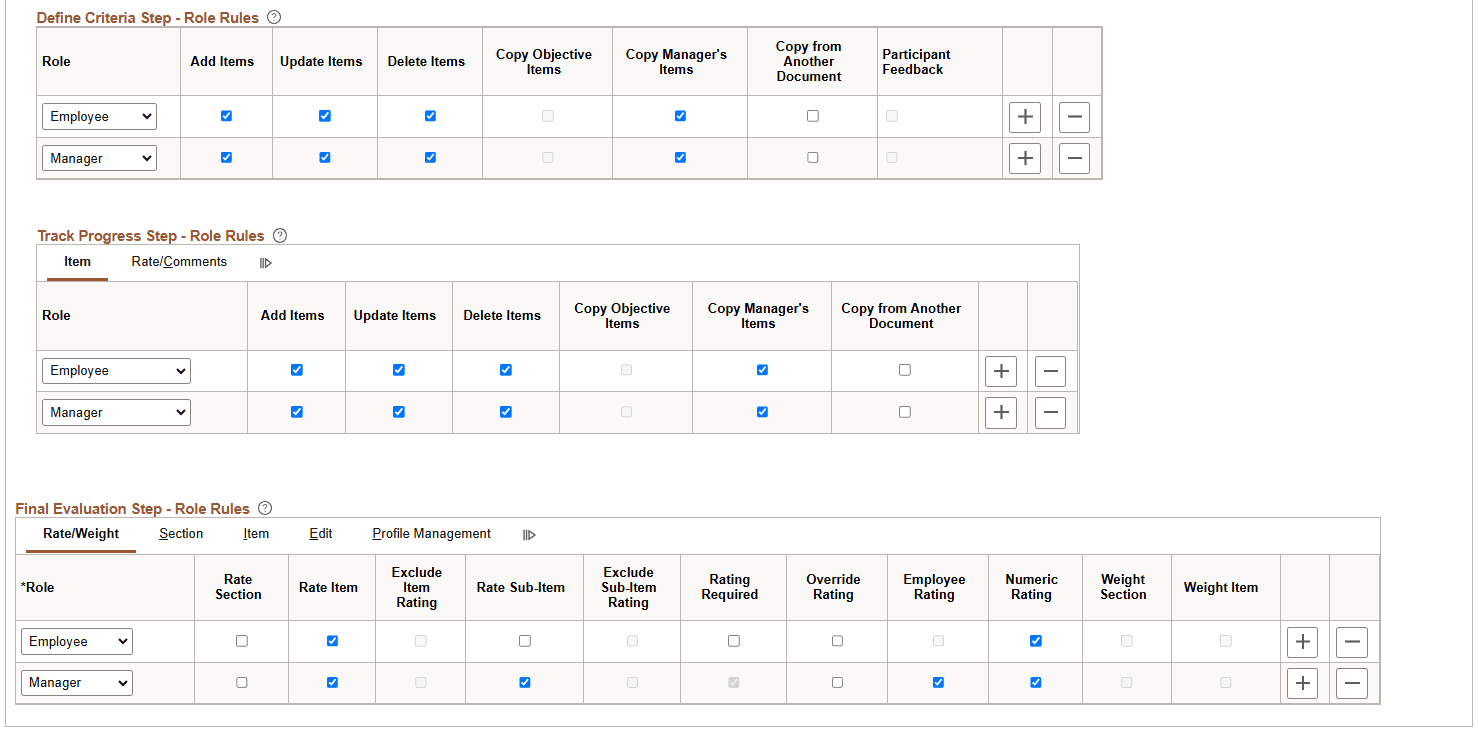 Template Definition - Structure page (3 of 3)