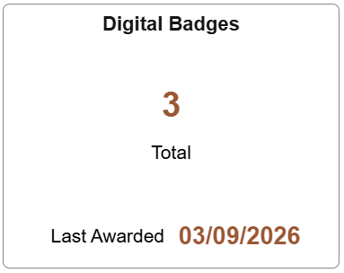Digital Badges tile entry point