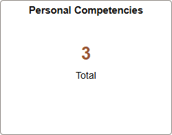 Snapshot - Personal Competencies (Summary) tile