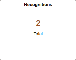 Snapshot - Recognitions (Summary) tile