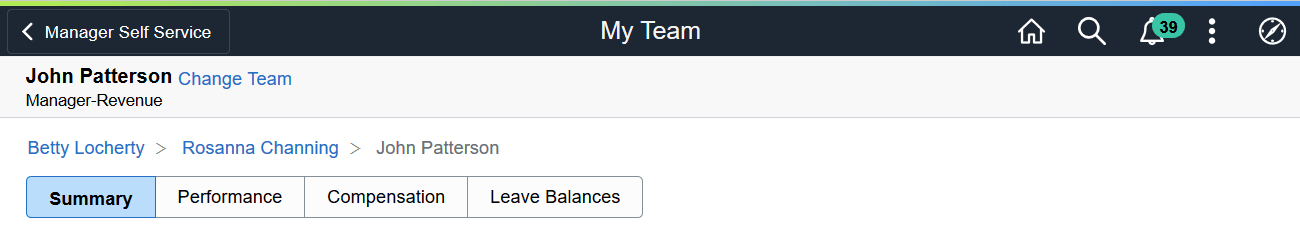 (Tablet) My Team Page Header and Page Touch Point Options (Tablet) My Team Page Header and Page Touch Point Options