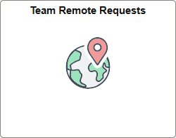 Team Remote Request tile (for managers)