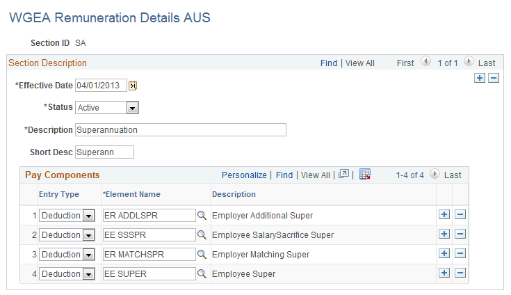 WGEA Remuneration Details AUS page (SA – Superannuation) WGEA Remuneration Details AUS page (SA – Superannuation)