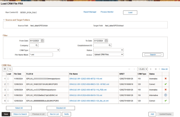 Load CRM File FRA