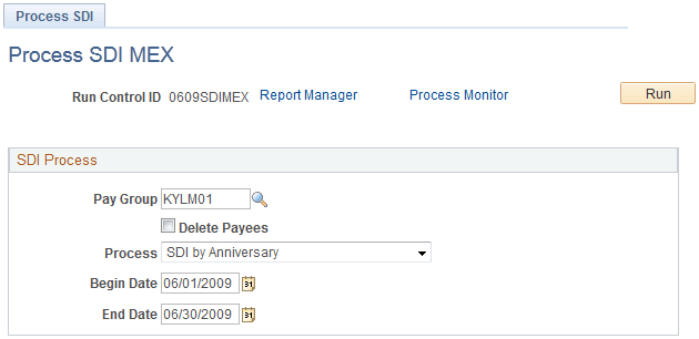 Process SDI MEX page Process SDI MEX page