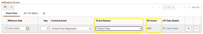 Affiliation Event 1 Affiliation Event 1