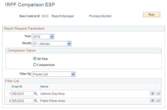 IRPF Comparison ESP page IRPF Comparison ESP page