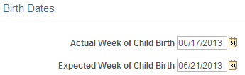 Birth Dates page Birth Dates page
