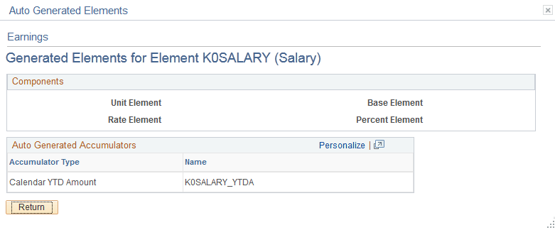 Earnings - Generated Elements for Element <name> page