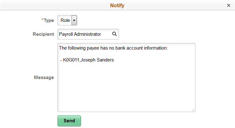 Notify page