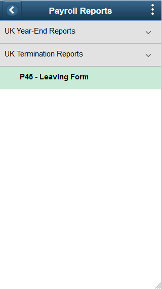 (Smartphone) Payroll Reports page
