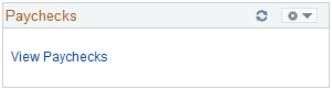 Paychecks pagelet Paychecks pagelet