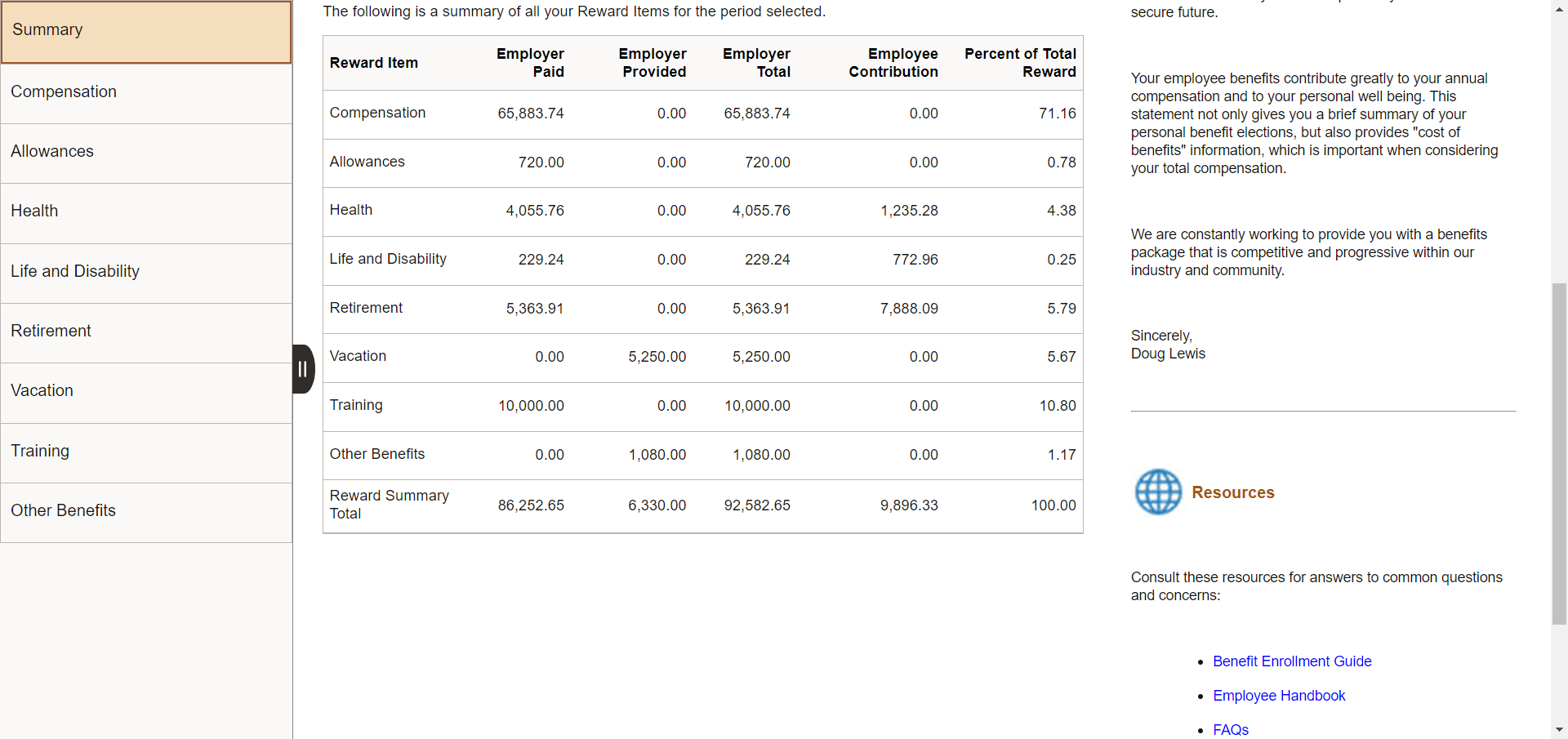 Total Rewards page (2 of 2) Total Rewards page (2 of 2)