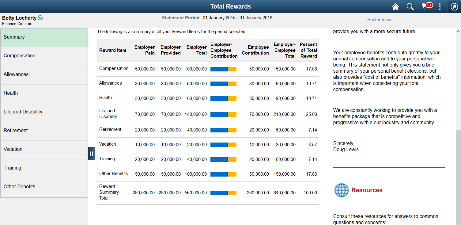 Total Rewards page (preview fluid statement) (2 of 2) Total Rewards page (preview fluid statement) (2 of 2)