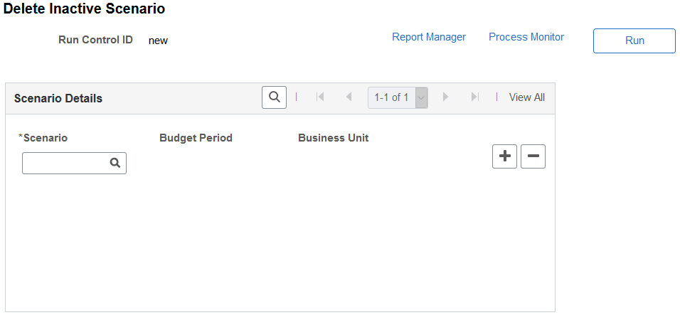 Delete Inactive Scenario page