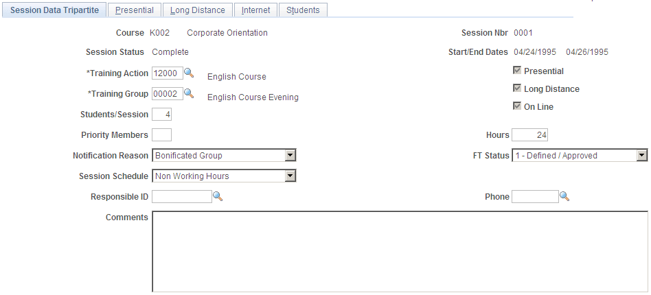 Session Data Tripartite page