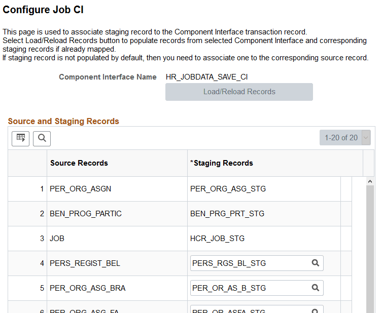 Configure Job CI page Configure Job CI page