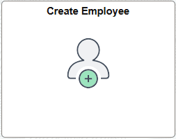 Create Employee tile Create Employee tile
